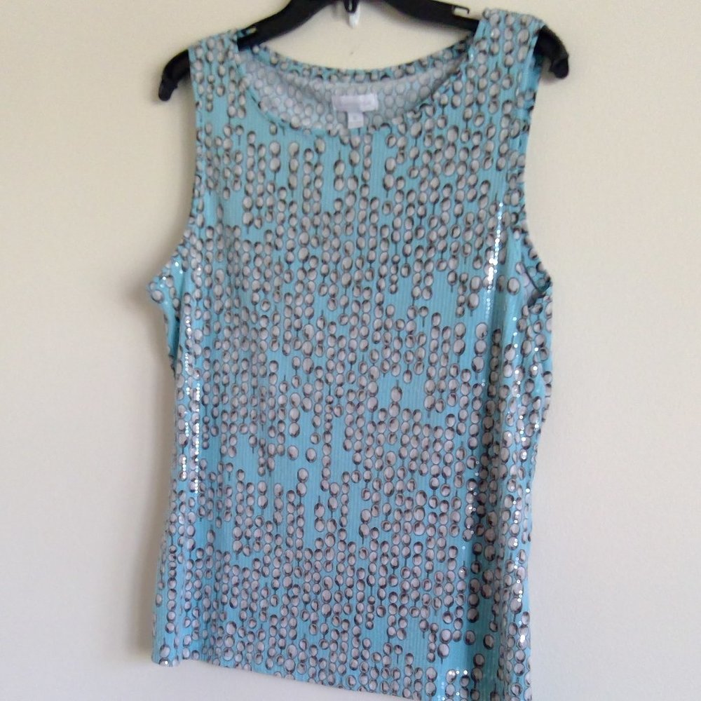 🔑💎🔑3 for$25 Charter Club XL sequin tank